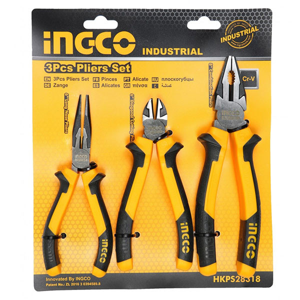 Ingco 3pcs Industrial Pliers Set-HKPS28318