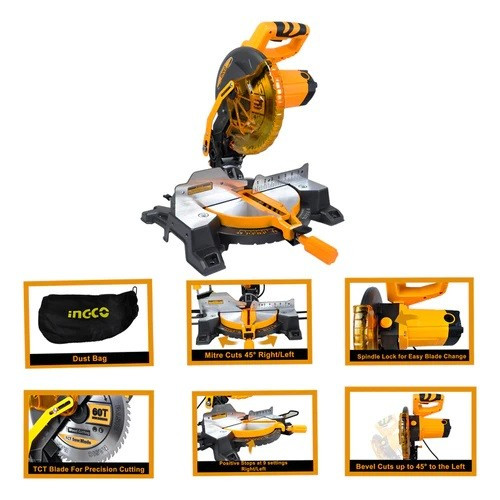 Ingco MITRE SAW 10″ 1800W-BMS18007