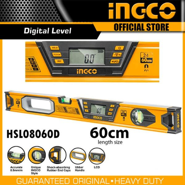 Ingco 60cm LCD Digital Screen level-HSL08060D
