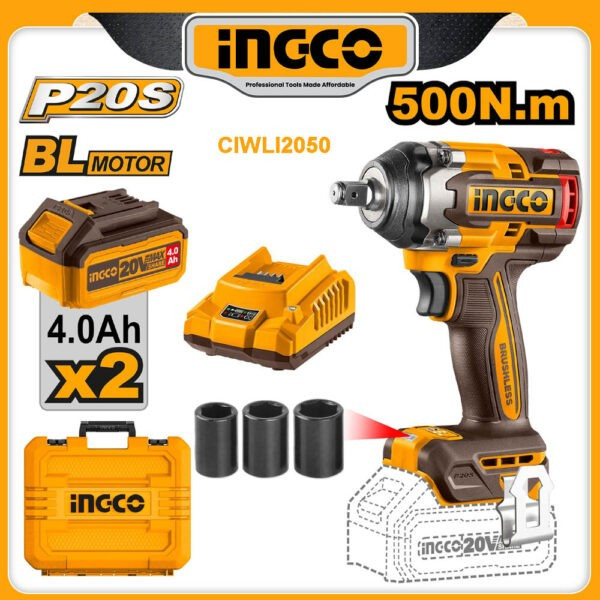 Ingco Cordless Impact Wrench 20V-CIWLI2050
