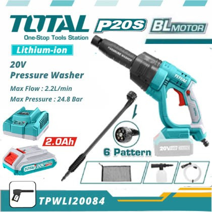 Total 20v Cordless Car Washer 2.0Ah-TPWLI20084