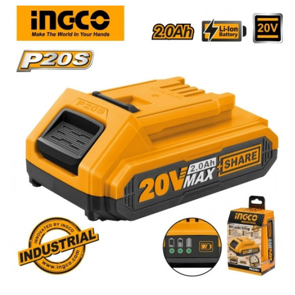 Ingco 20v 2.0Ah Battery-FBLI2001
