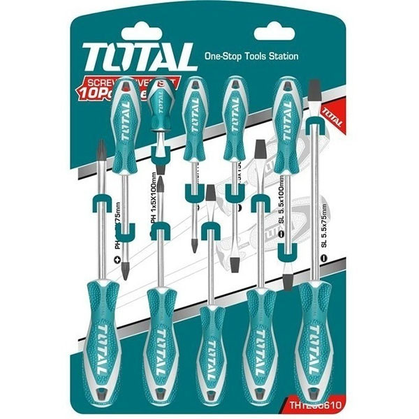 Total 10 Pcs Screwdriver Set