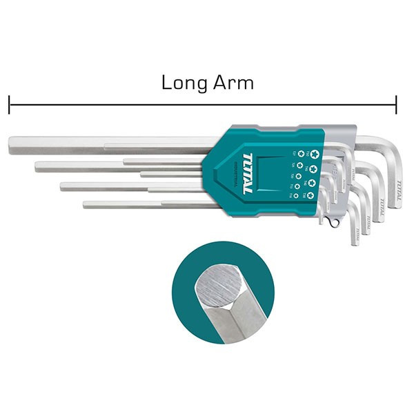 Total 9 Pcs Hex Key Long