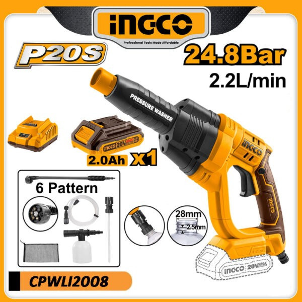 Ingco Cordless Car Washer 20V