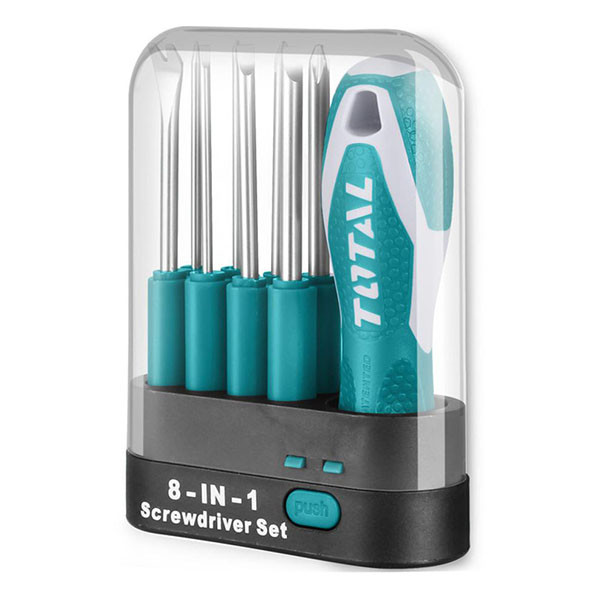Total 9pcs Interchangeable Screwdriver Set
