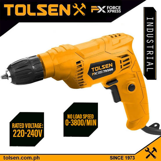 Tolsen Electric Drill 10mm Chuck 400W-79500