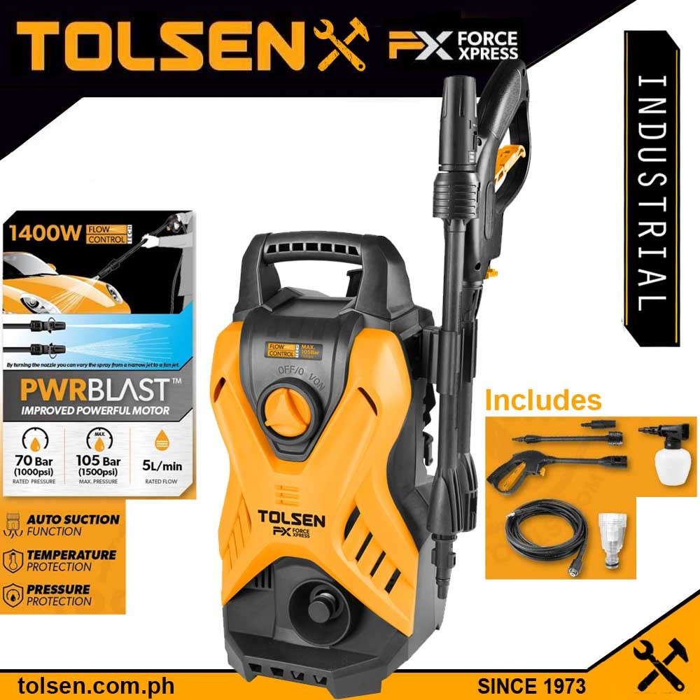 Tolsen High Pressure Washer 1400W-79588