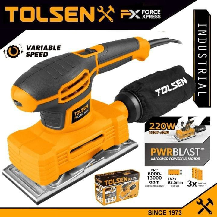 Tolsen 1/3” Sheet Finishing Sander 220W-79564