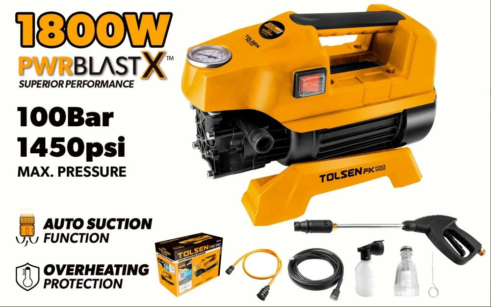Tolsen High Pressure Washer 1800W-79574